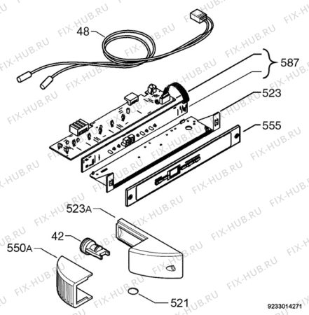 Взрыв-схема холодильника Aeg Electrolux SK91240-5I - Схема узла Diffusor